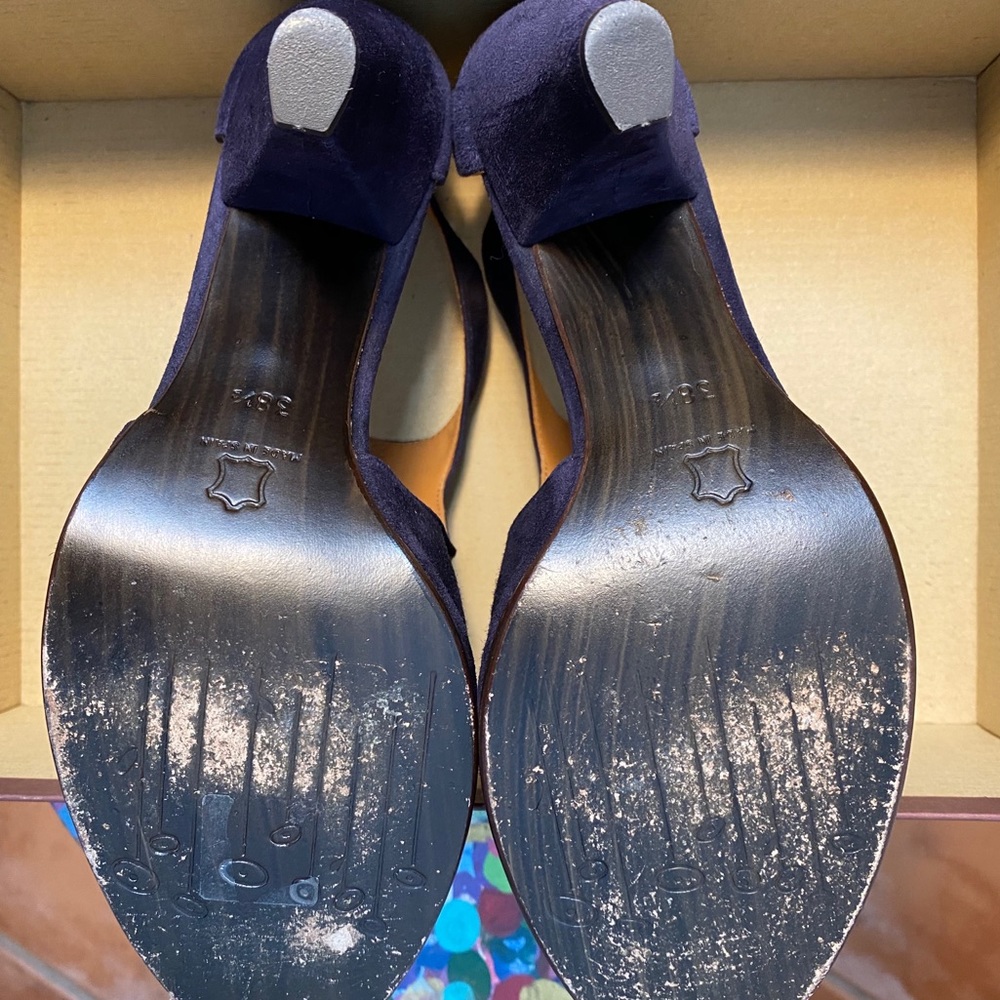 Anthropologie Sevilla (Oren) Heels by Coclico Purple Suede EUC 8.5 - Picture 10 of 12